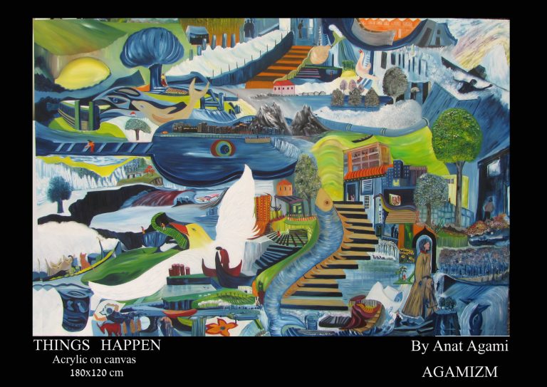 Things Happen, Oil on Canvas , AGAMIZM, By Anat Agami