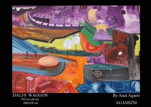 Dali's Waggon, Oil on Canvas , AGAMIZM, By Anat Agami